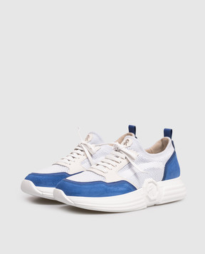 Stefano Ricci White combination sneakers with monogram UZ27G6682TSSDPW