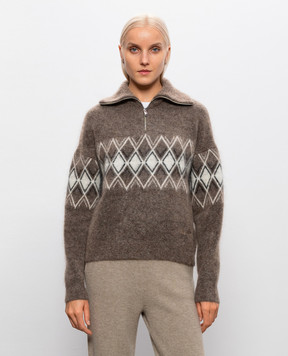Fusalp Brown Mireva sweater with wool K1114
