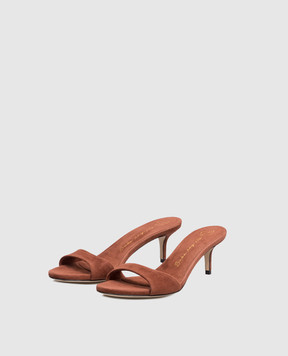 Babe Pay Pls Brown suede mules 274503ZA