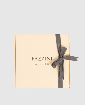 Fazzini Gray silk pillowcase LAGFEDS50X807