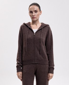 Sporty & Rich Brown cashmere and wool sports jacket CA00283327BR03