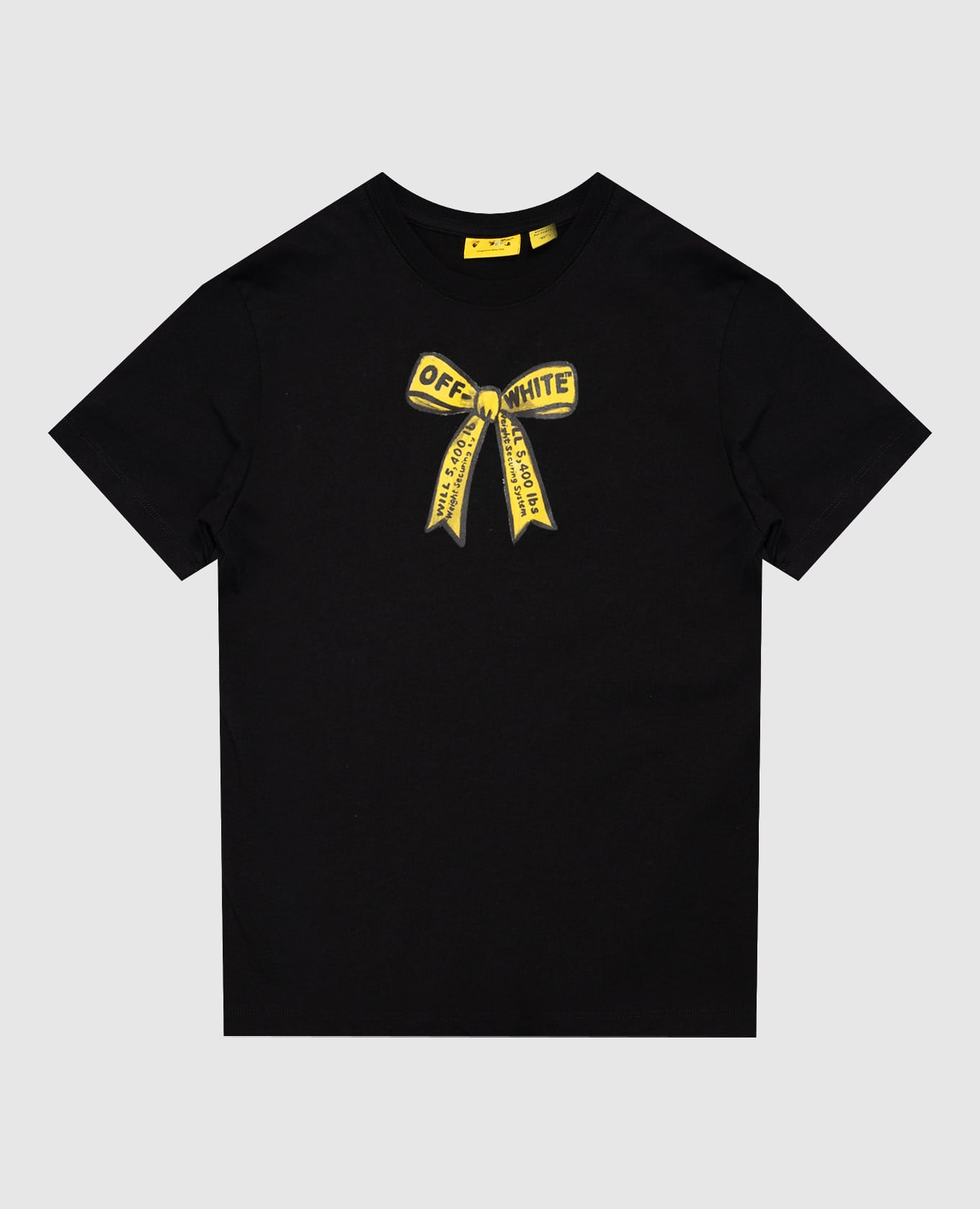 Children's black Industrial Logo T-shirt