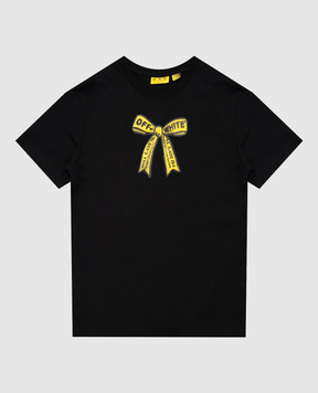 Off-White Children's black Industrial Logo T-shirt 44GAA001F26J009