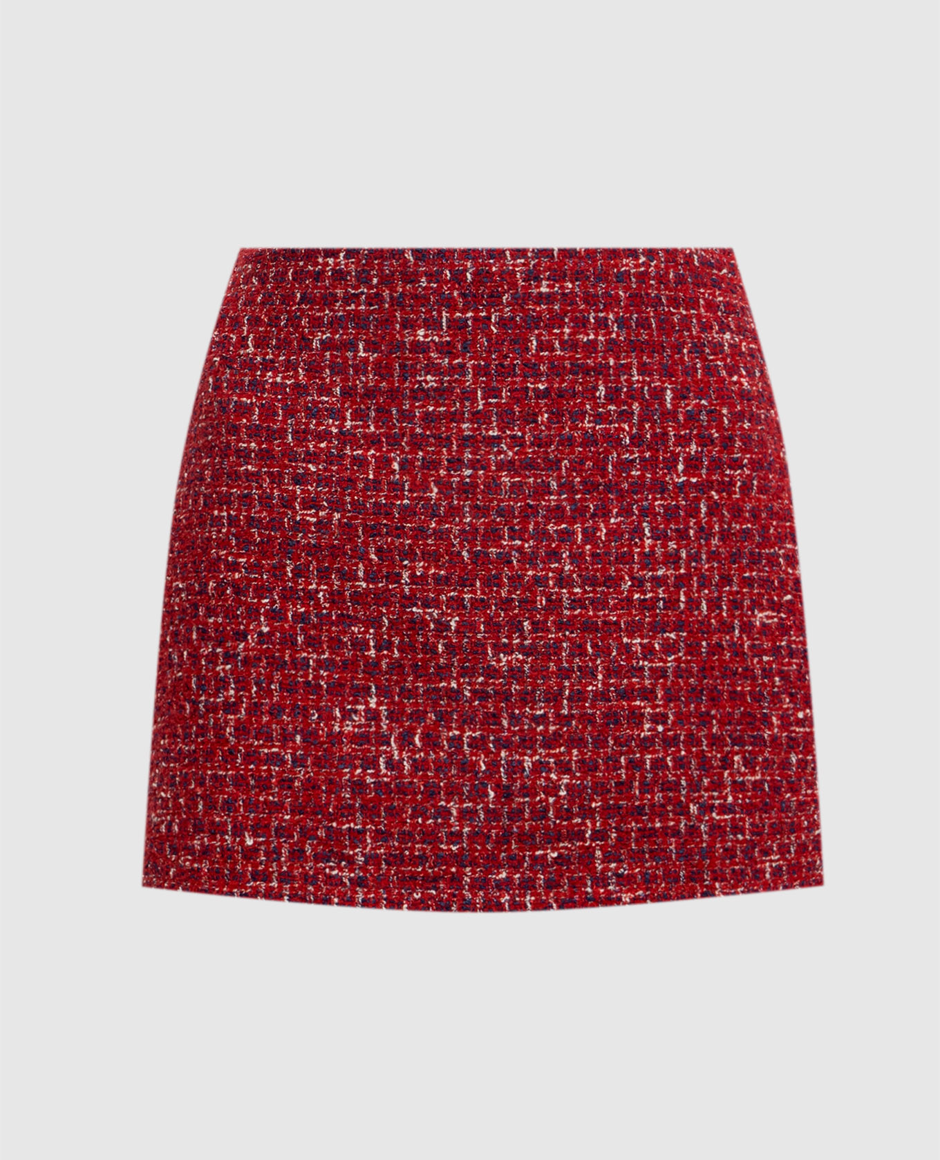 Red tweed skirt
