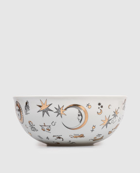Fornasetti White porcelain salad bowl Astronomici P47Z004