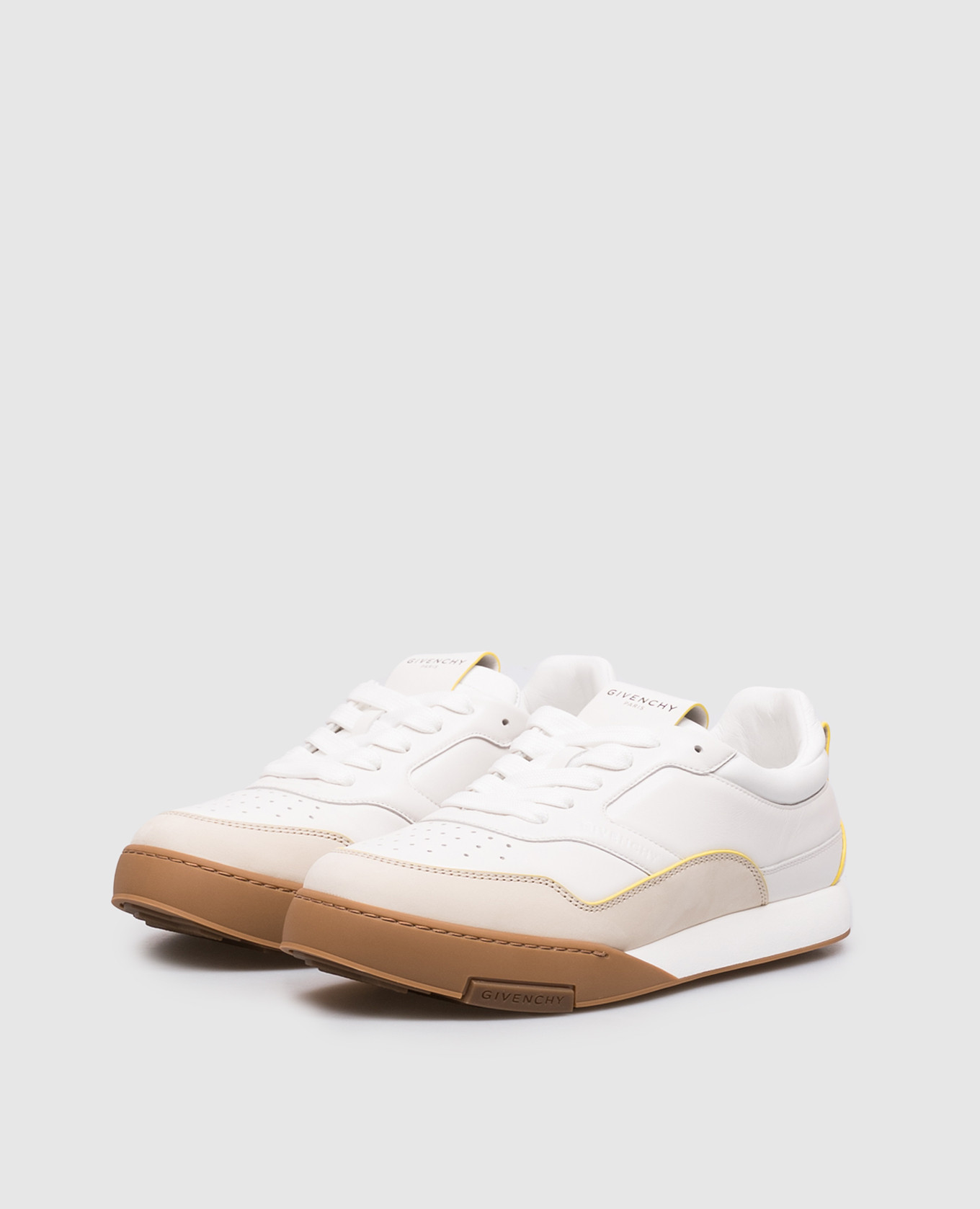 

White leather sneakers with logo Givenchy