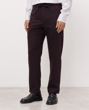 Canali Purple wool pants AN04763U97003