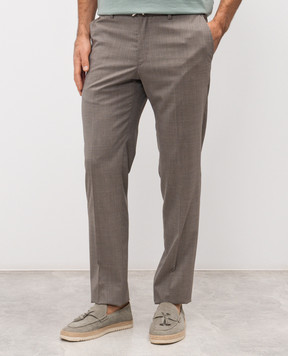 Stefano Ricci Brown wool pants M1T80A0003W501