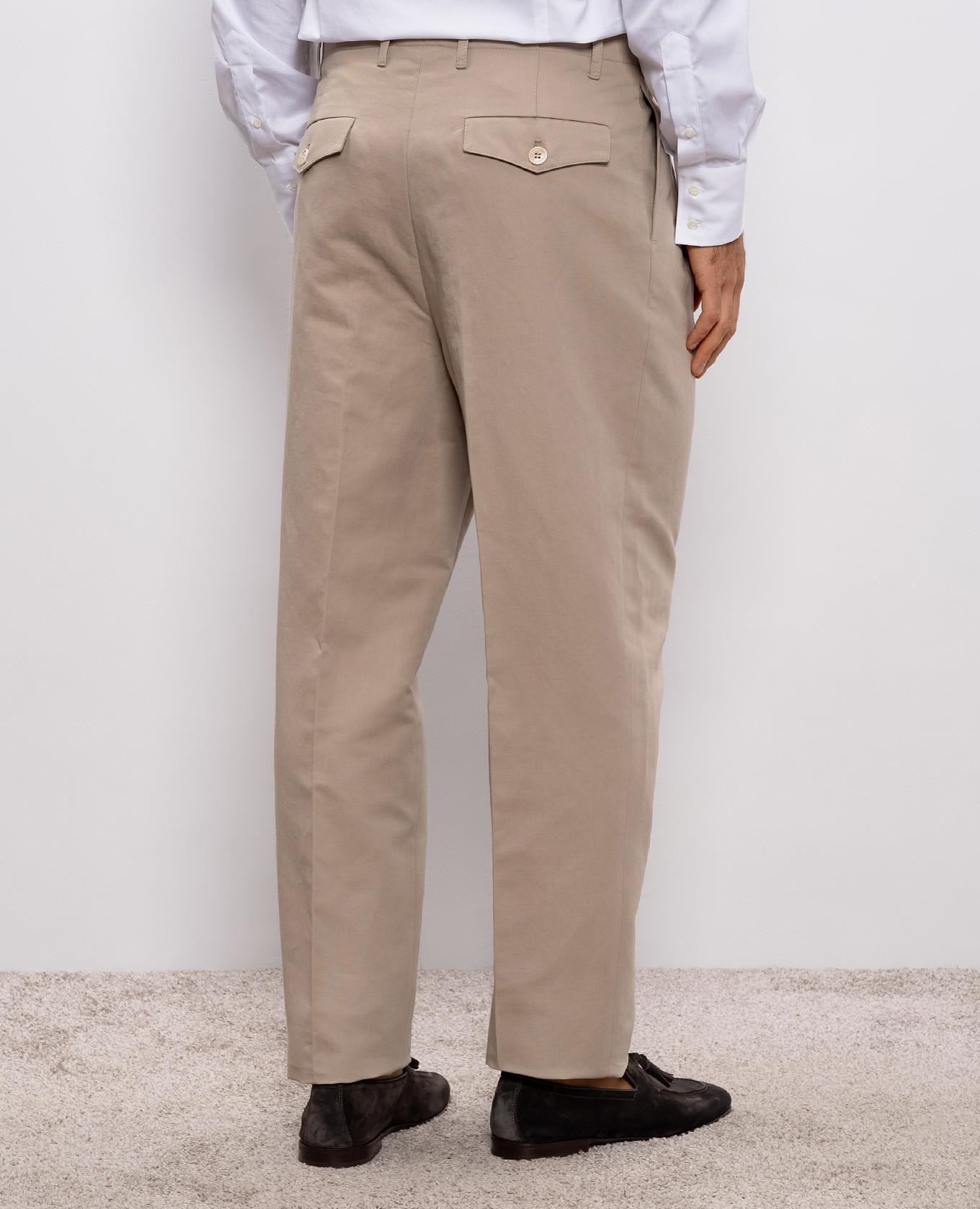 

Beige linen pants Brunello Cucinelli