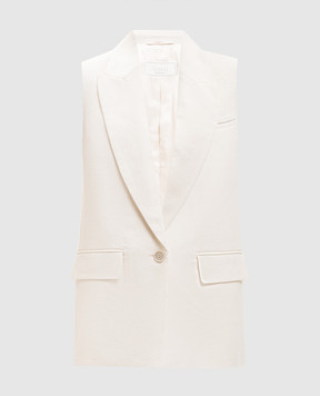 Peserico Ivory linen vest S0304002606