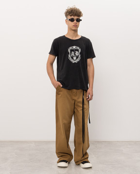 Ann Demeulemeester Black T-shirt with print B0014438FA790