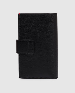 Brunello Cucinelli Black leather wallet with embossed logo MWRLBU439