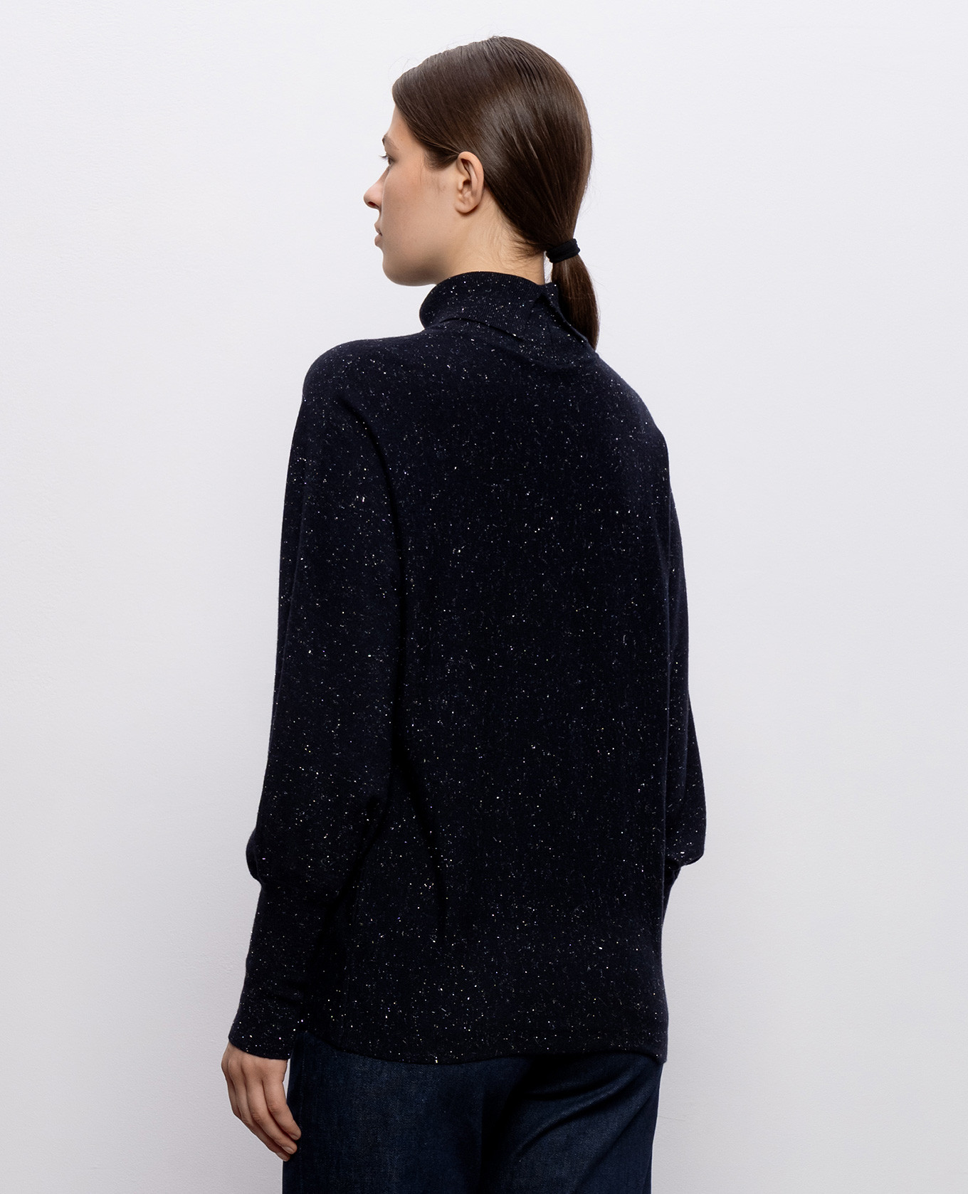Blue wool golf with lurex Peserico 4