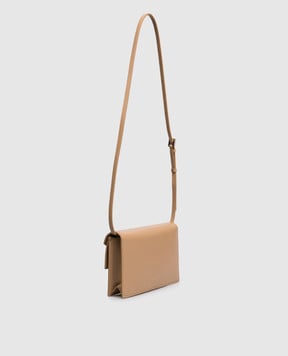 Tom Ford Brown leather AUBE messenger bag with logo S0531LGO033P