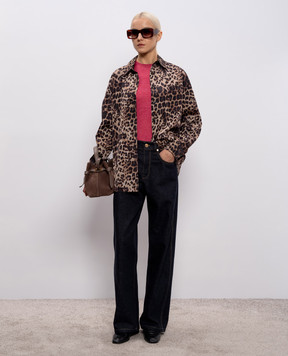 Simonetta Ravizza Lobster shirt in animal print S06SH76T92