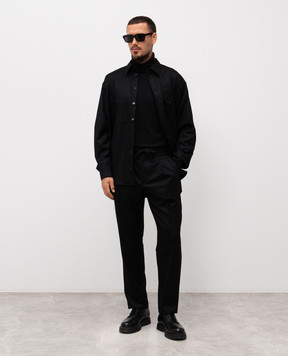 Dolce&Gabbana Black wool pants GP12PTFU21Q