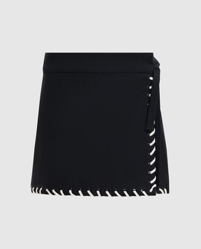 Simkhai Black mini skirt with a smell 1263054SW