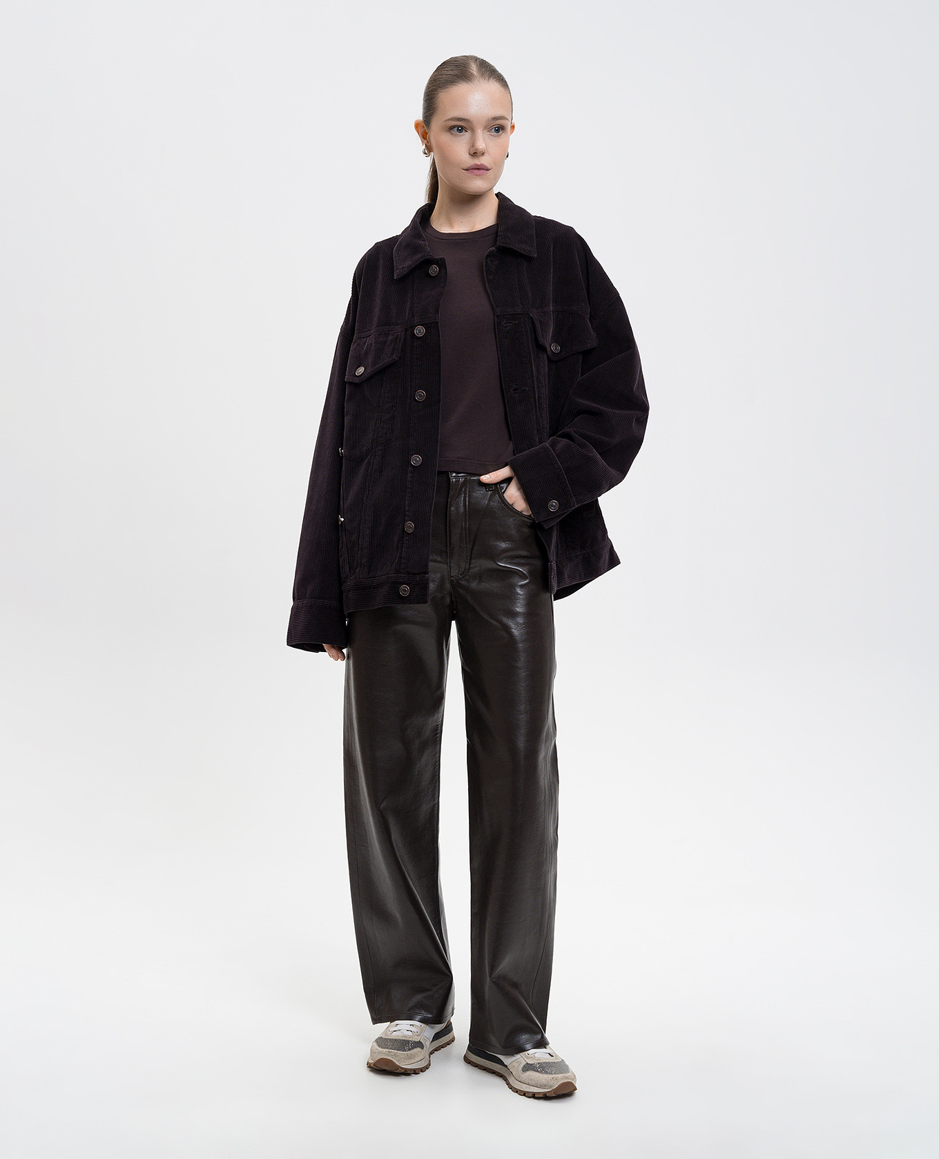 

Wayne beige corduroy jacket AGOLDE