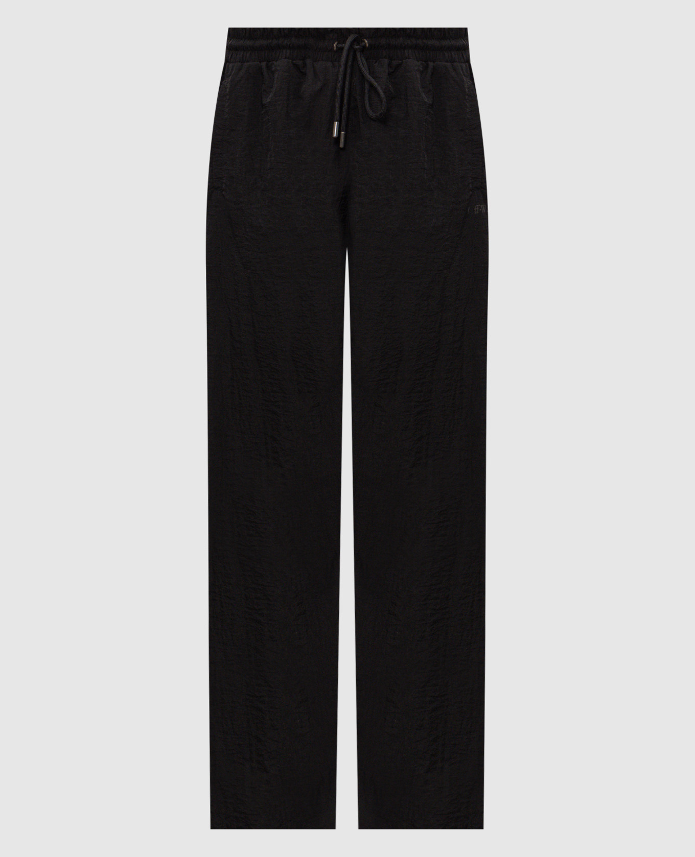 Black printed sweatpants