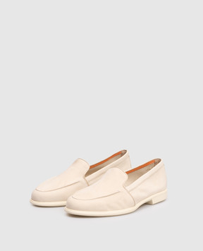 Santoni Beige nubuck loafers WULB72051AS1SPRX