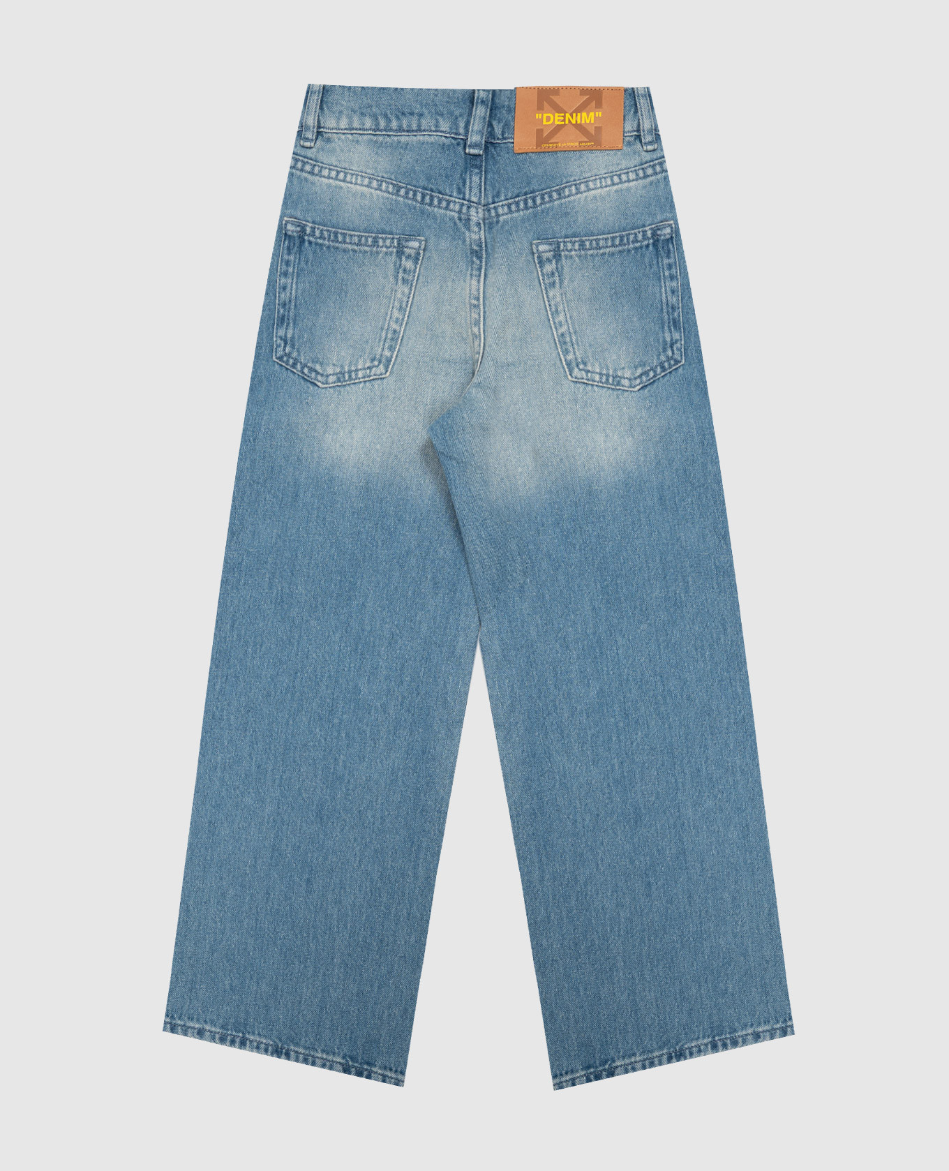 Children's blue jeans with a worn effect Off-White 2