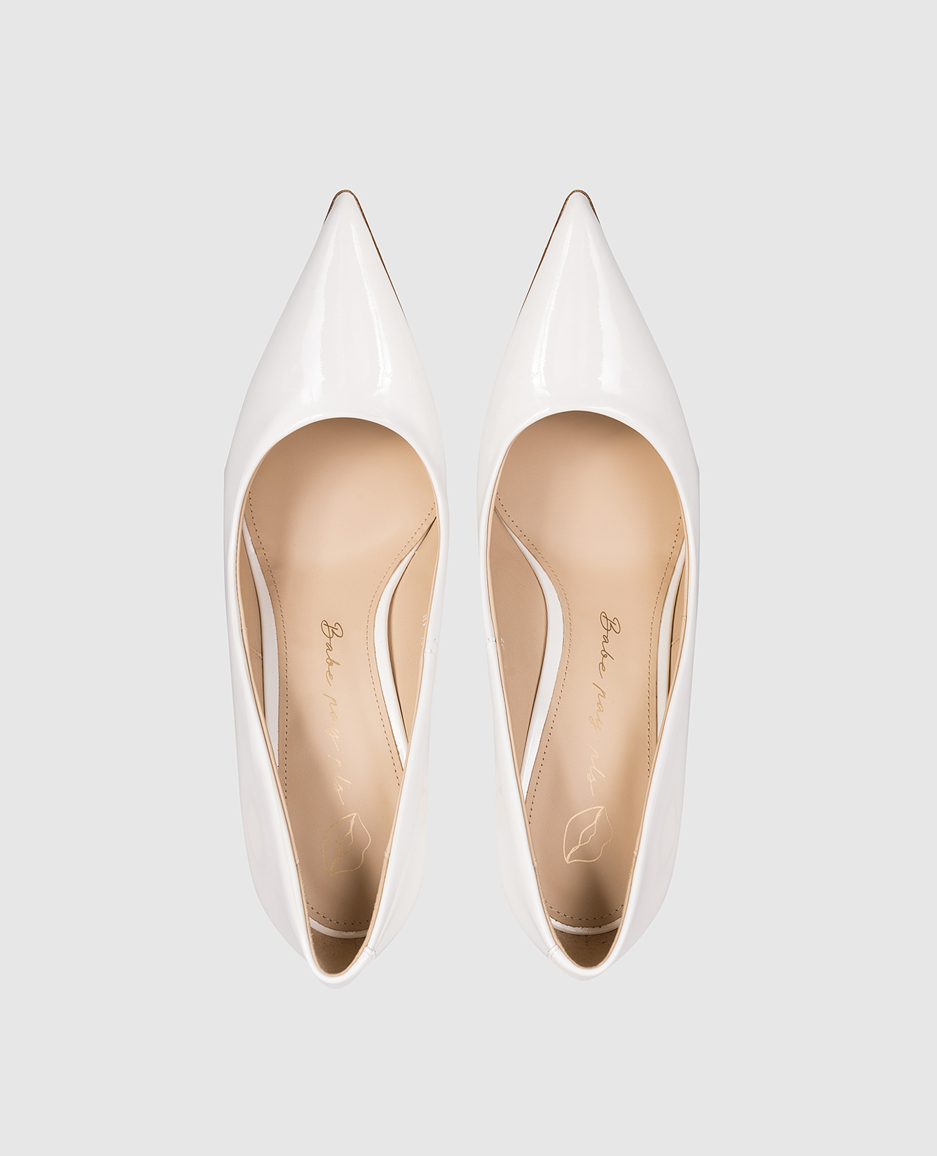 

White patent leather shoes Babe Pay Pls