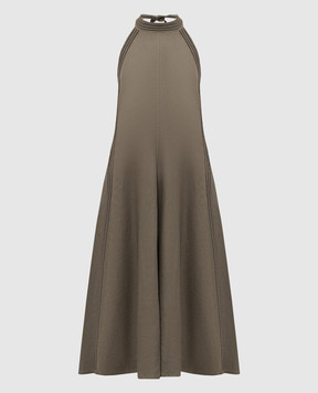 Max & Co Carabo khaki dress with open back MCOCARABO