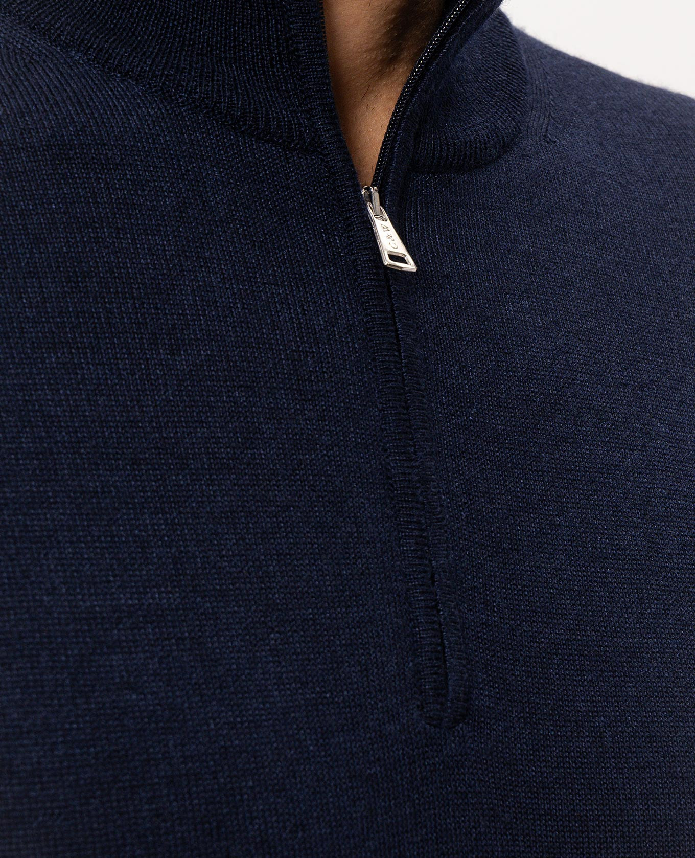 Blue wool, silk and cashmere jumper Cashmere&Whiskey 5