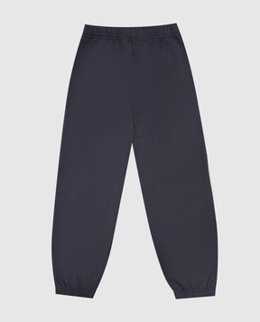Palm Angels Kids' blue joggers with logo print F6PAJBFP016