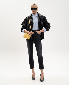 Saint Laurent Black jeans with a worn effect 813269Y27YA