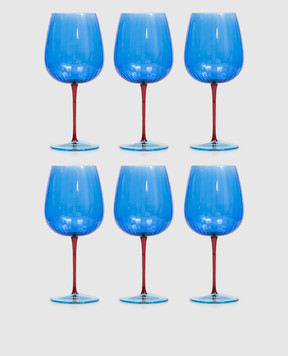 La Reine Set of blue Joy gin glasses 6 pcs JOYGINTONIC