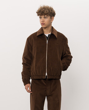 Ami Paris Brown corduroy jacket HJK830CO0089