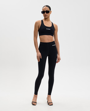 Jil Sander Blue leggings with logo J40KA0270J20031