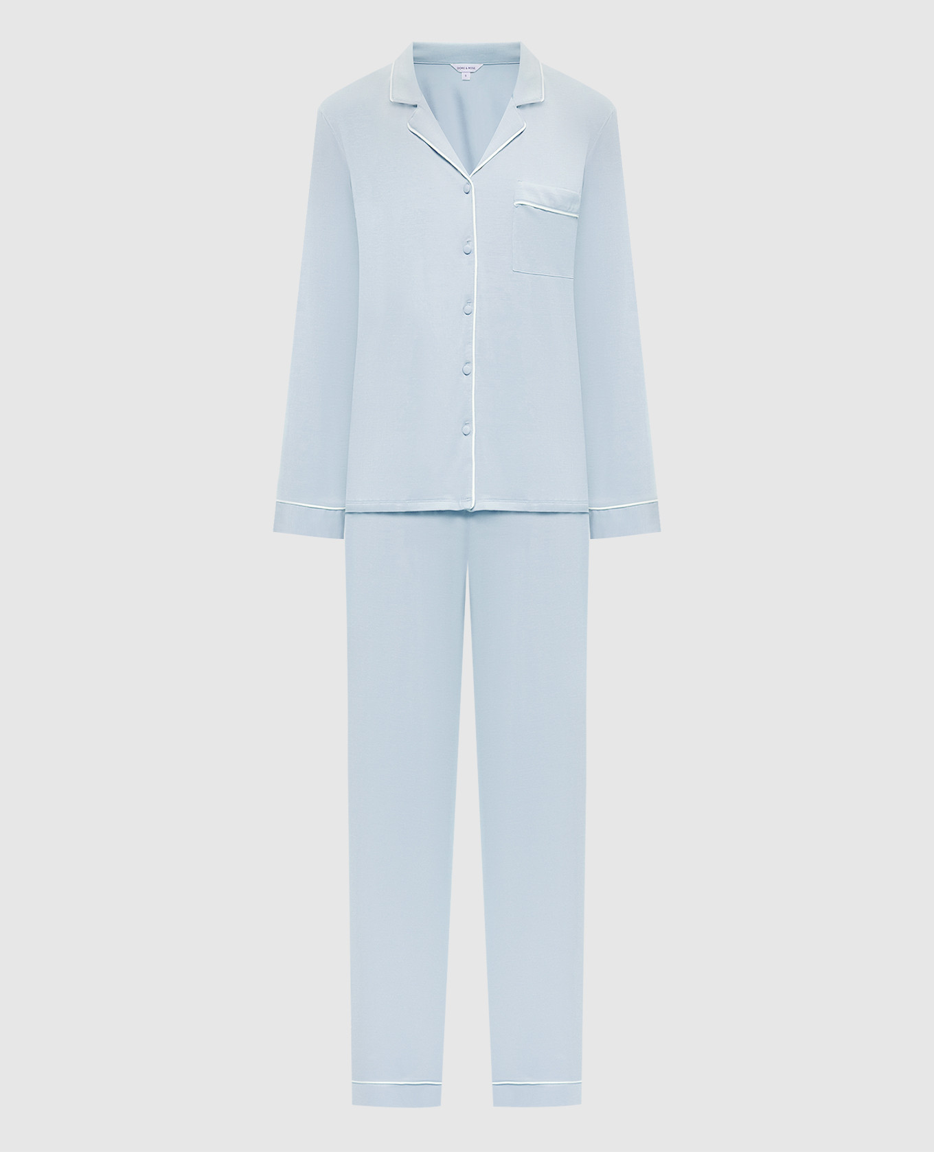 Blue pajamas with edging