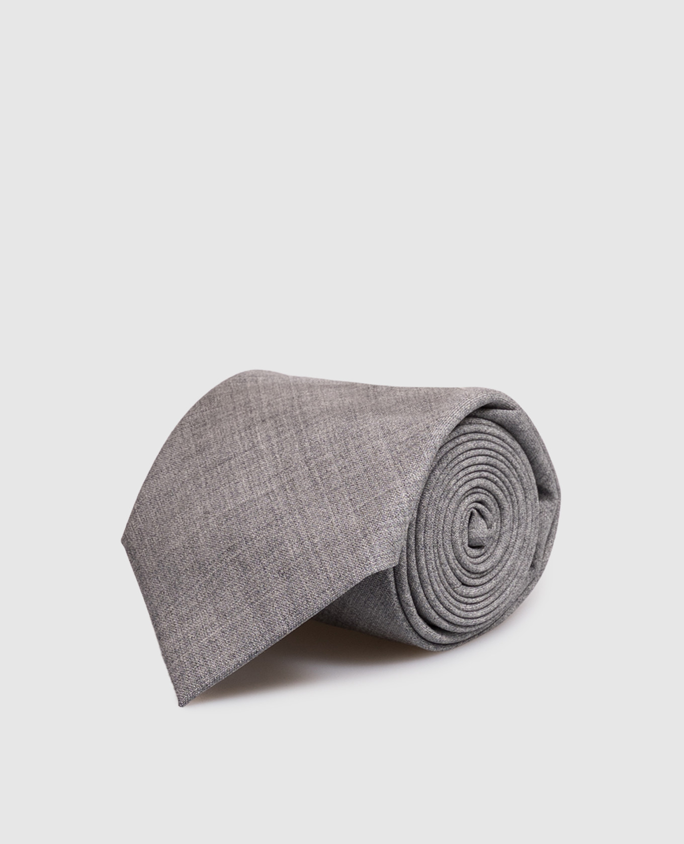 Gray wool tie