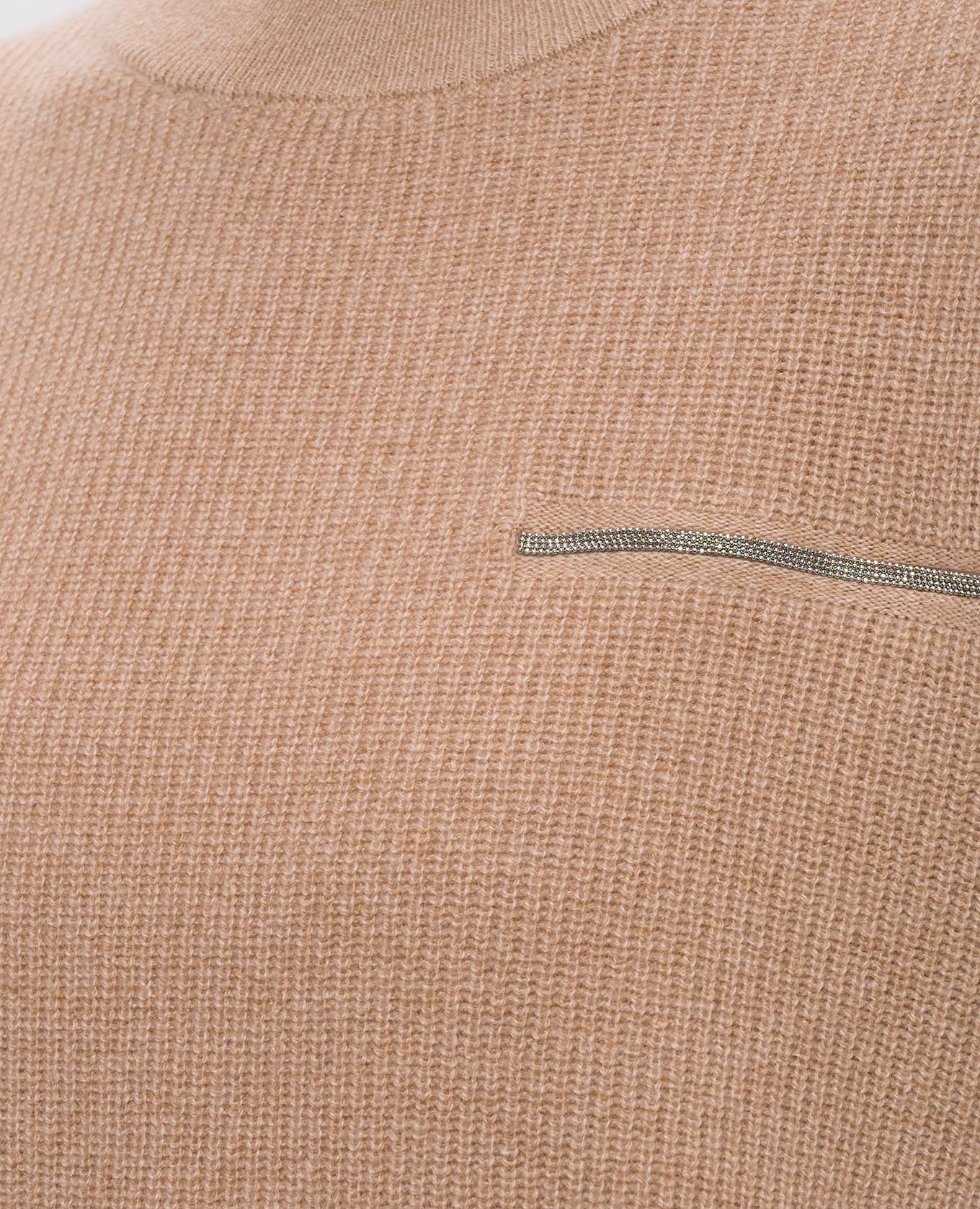 

Beige wool, silk and cashmere sweater Peserico