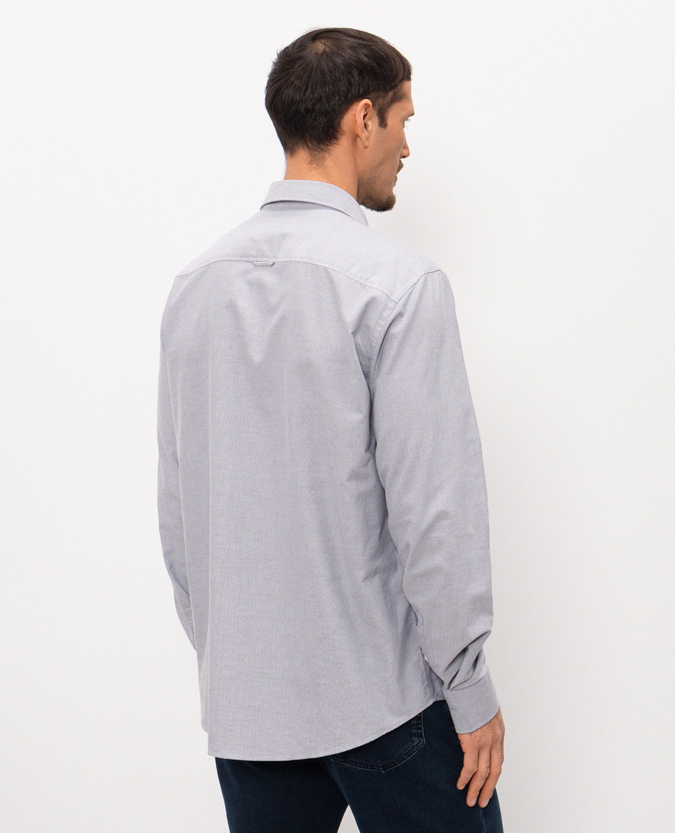 Gray shirt with logo embroidery Trussardi 4