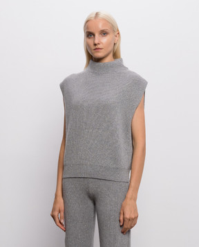 Peserico Beige striped wool, silk and cashmere jumper A99861F129U470