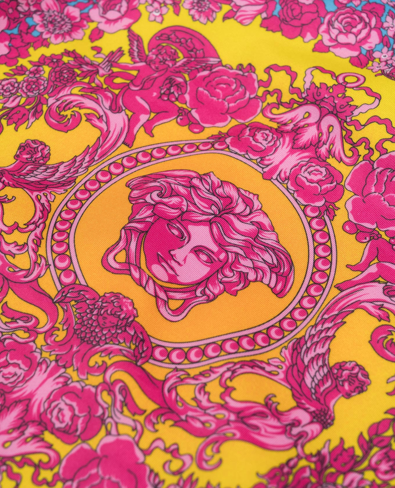 Children's pink printed swimsuit Versace 3