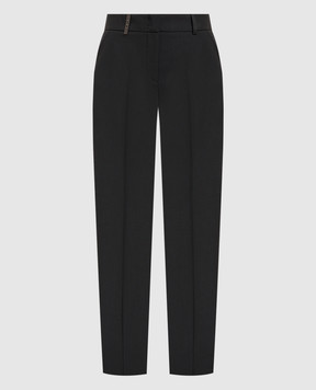 Peserico Brown wool pants P0471803472