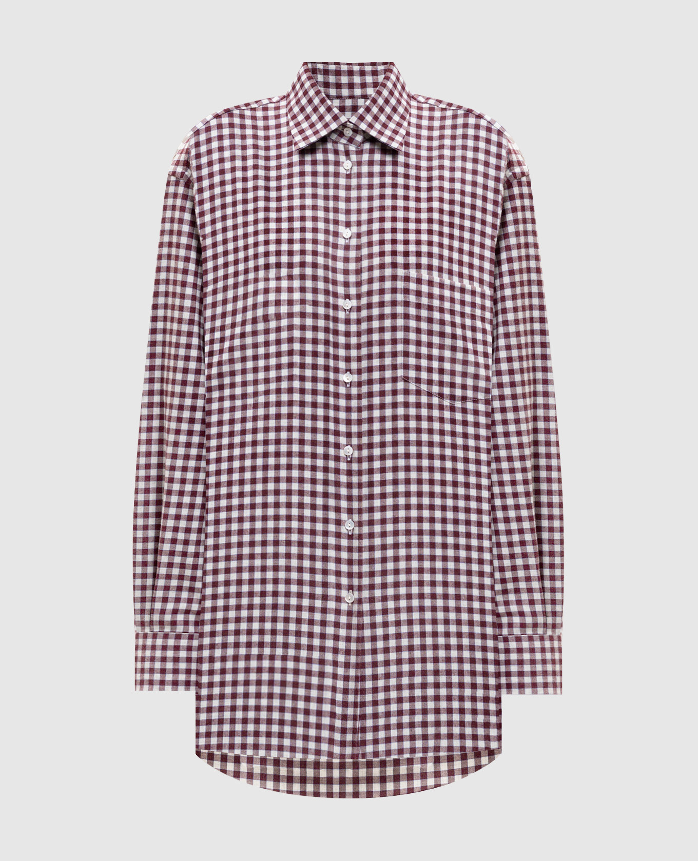 

Burgundy checkered shirt Babe Pay Pls