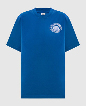 Sporty & Rich Blue T-shirt with print TO11982279BL164