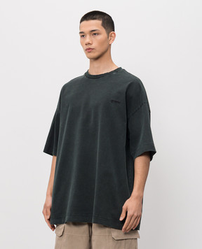Juun.j Black T-shirt with print JC6442P25M