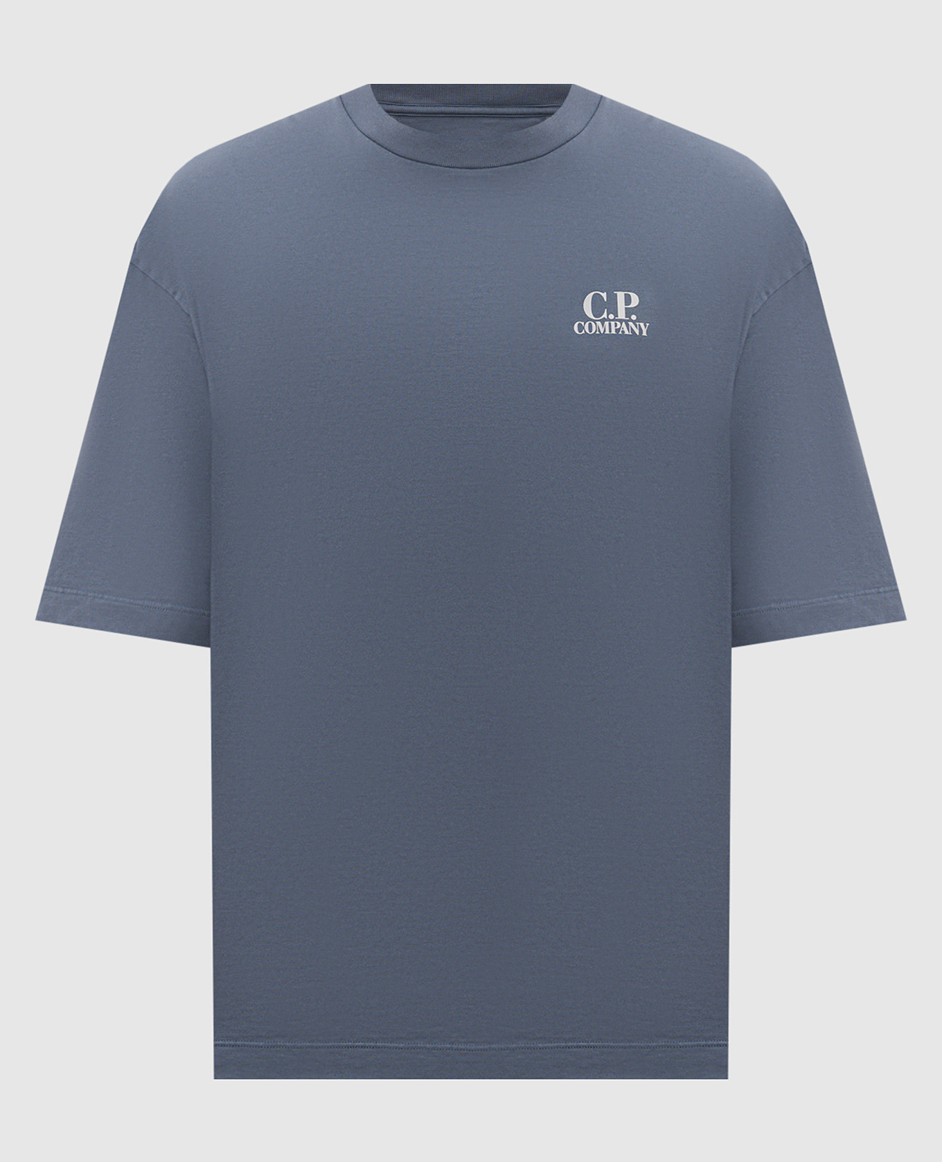 Blue t-shirt with logo print