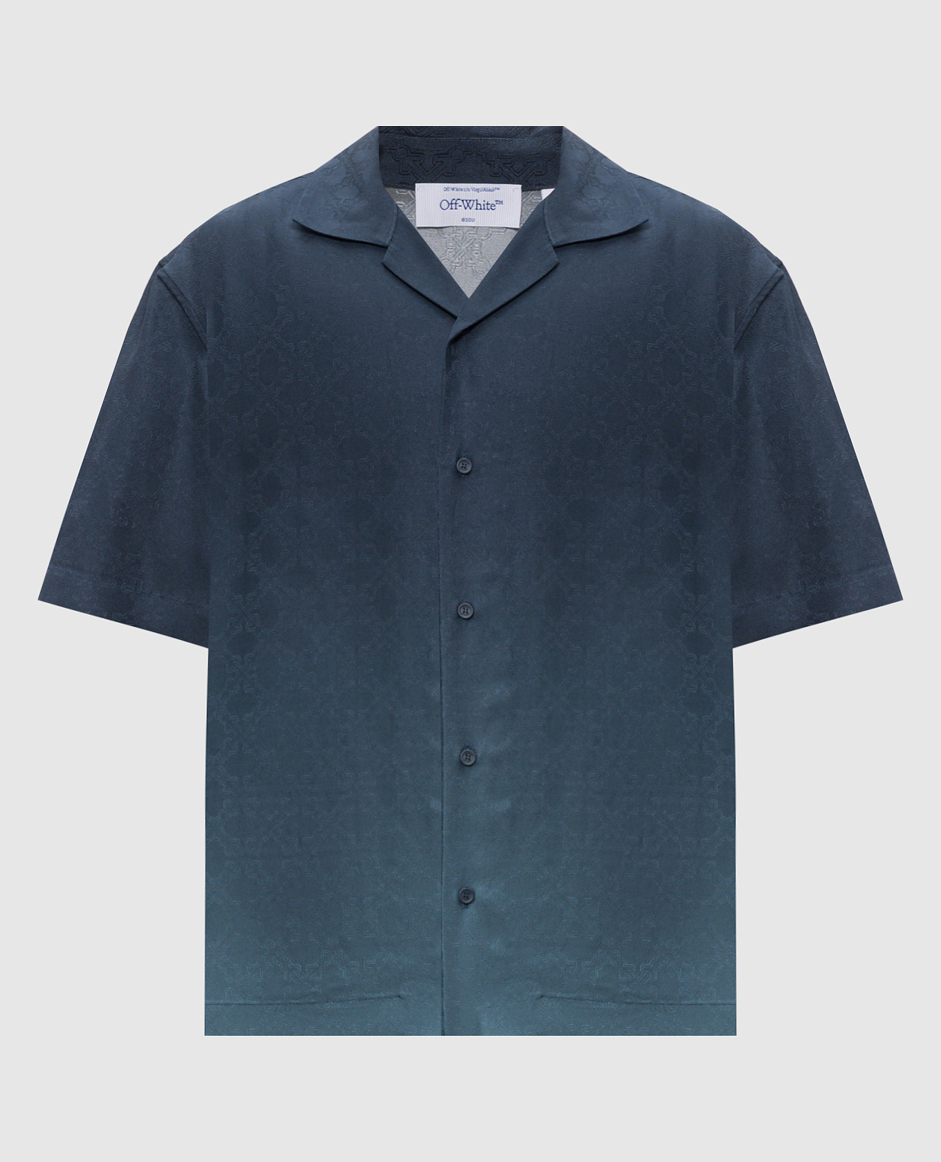 Blue shirt with Arrow monogram pattern