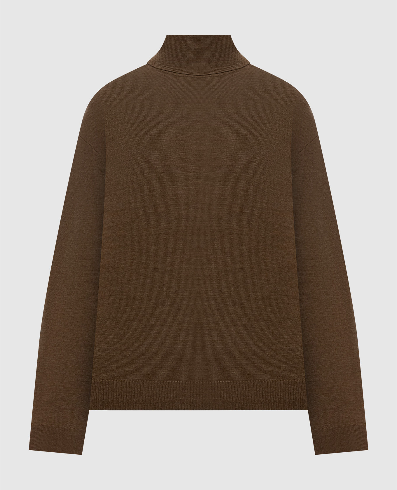 Aaliyah brown wool turtleneck
