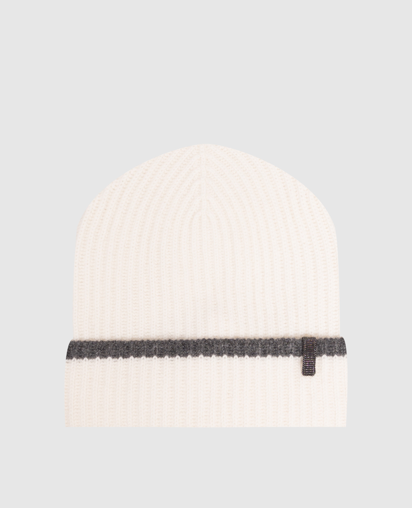 Ivory cashmere hat