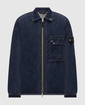 Stone Island Blue denim shirt jacket L2S141200002S00J7