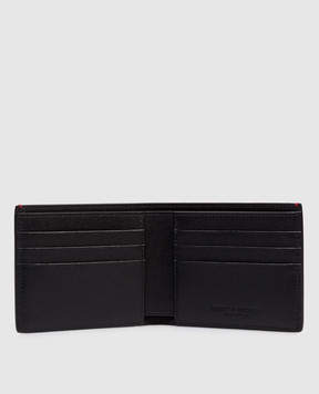 Brunello Cucinelli Black leather wallet with embossed logo MWRLBU006