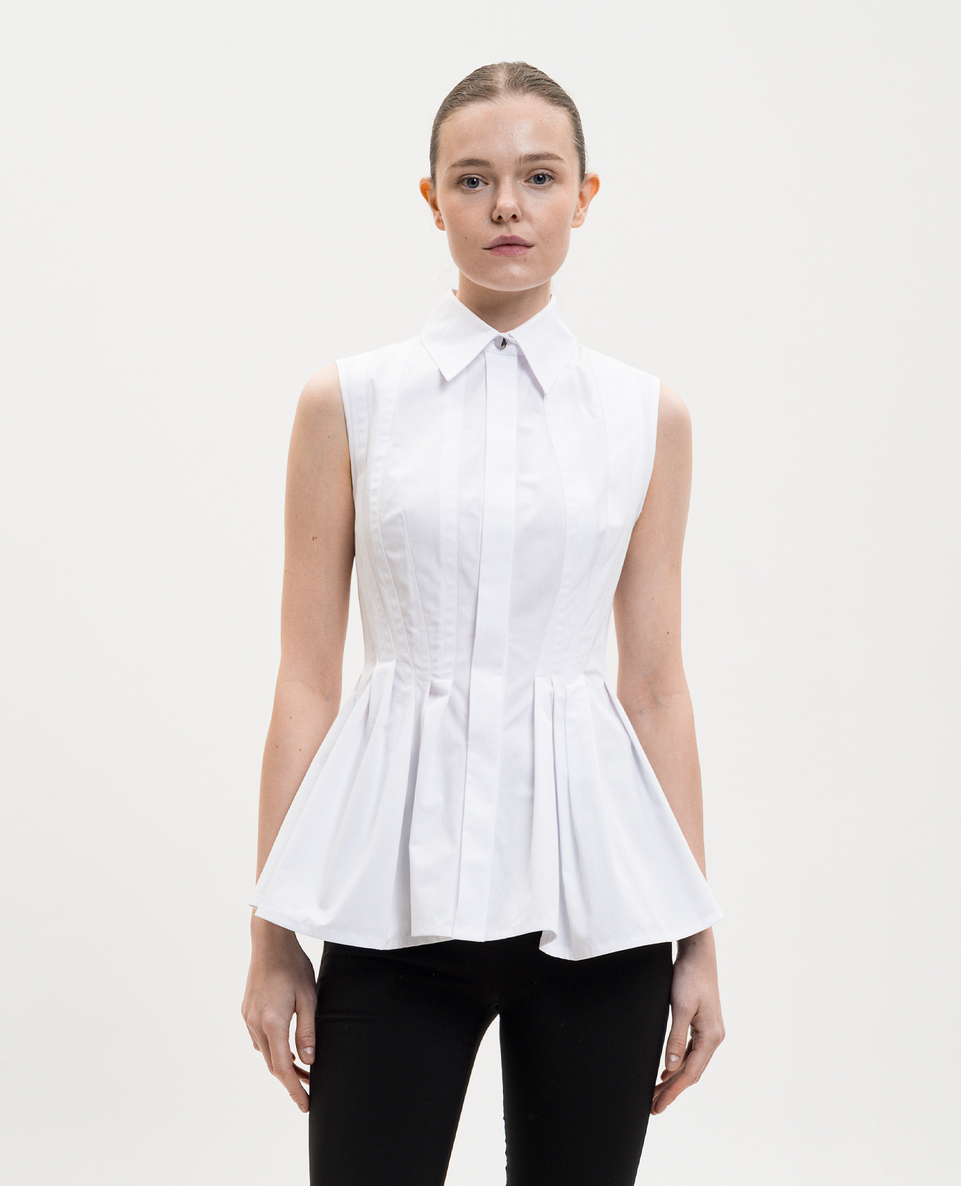 White CERTOSA sleeveless shirt Max Mara Sportmax 3